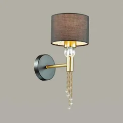 4516/1W NEOCLASSI LN20 66 античная латунь, черный Бра E27 60W 220V SANTIAGO