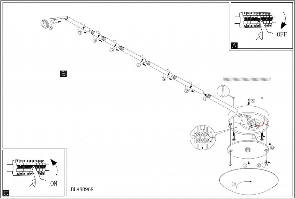 Подвес Eglo Extention 88969