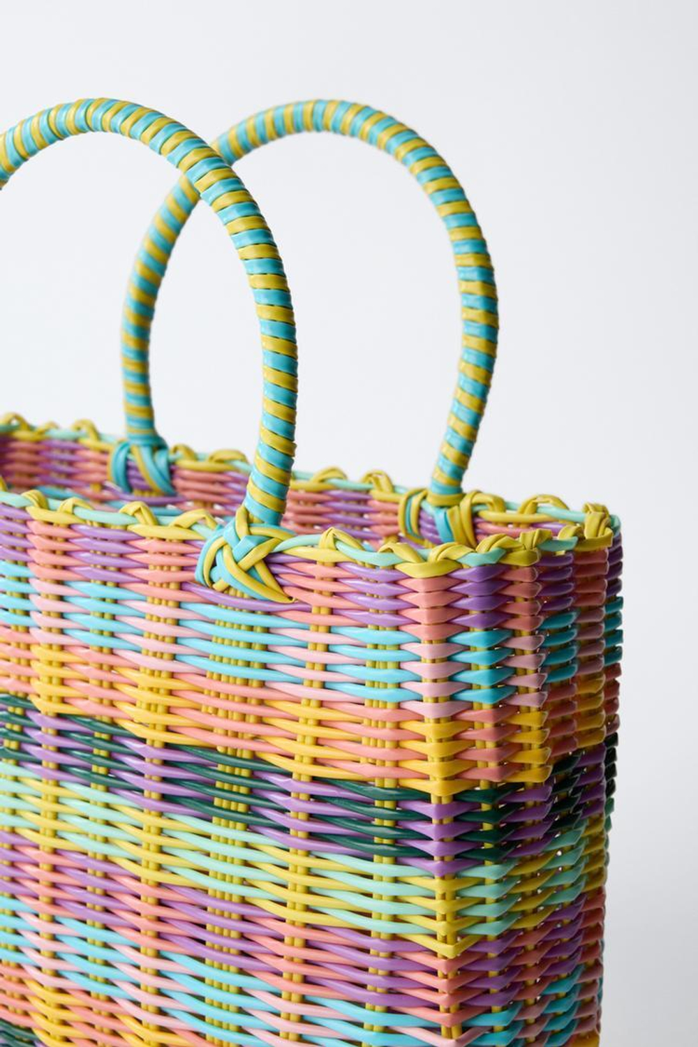 ZARA СУМКА-КОРЗИНА, РАЗНОЦВЕТНЫЙ