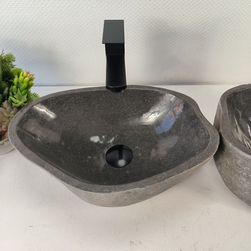 Раковина из речного камня ПАРА! RS-65474 43*29*15 0865