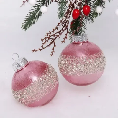 Набор украшений SHINE «Diamonds» 8 см (2 шт.), rose pink