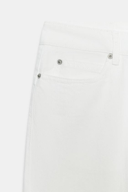 ZARA ДЖИНСЫ ZW COLLECTION LOOSE BARREL СО СРЕДНЕЙ ПОСАДКОЙ, БЕЛЫЙ