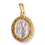 Нательная именная икона святая Нина с позолотой
