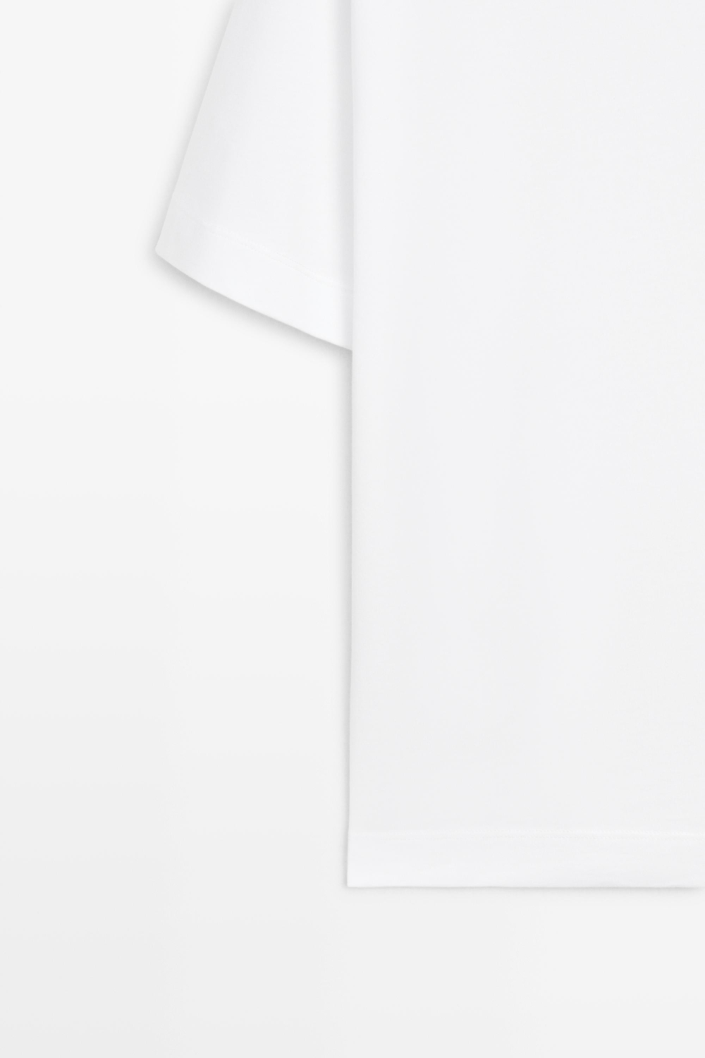 Massimo Dutti Футболка с коротким рукавом из 100% хлопка, белый
