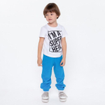 Брюки для мальчиков А.БФ-0417/1ф, голубой, р. 122 см 9228935