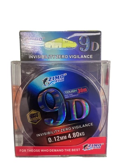Леска 9D ZimoFish Invizible 30м. #0.14