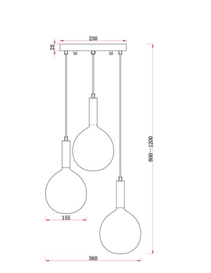 Подвесной светильник Freya FR5269PL-03CH