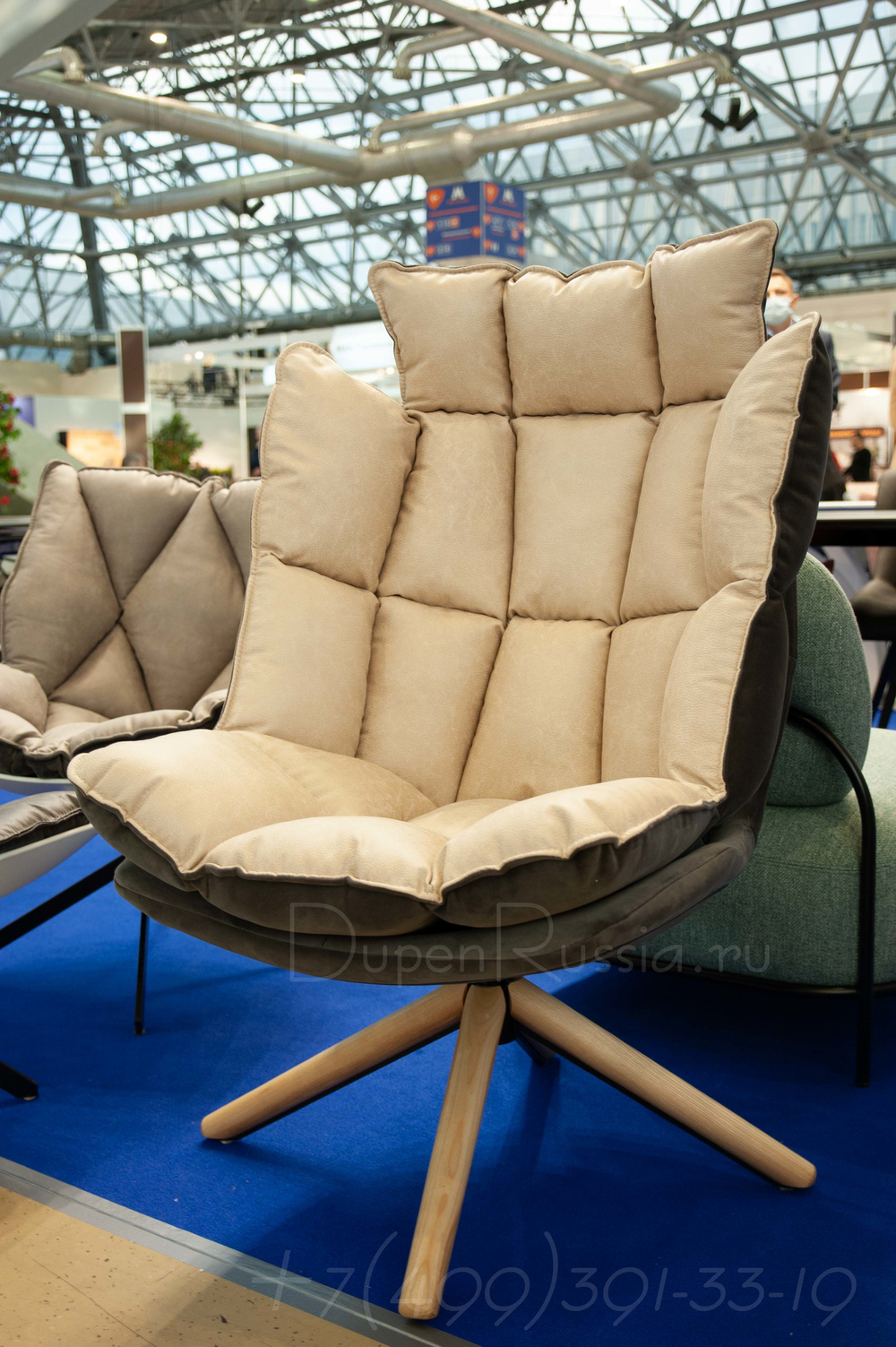 Дизайнерское кресло DC-1565С (бежевое) BEIGE