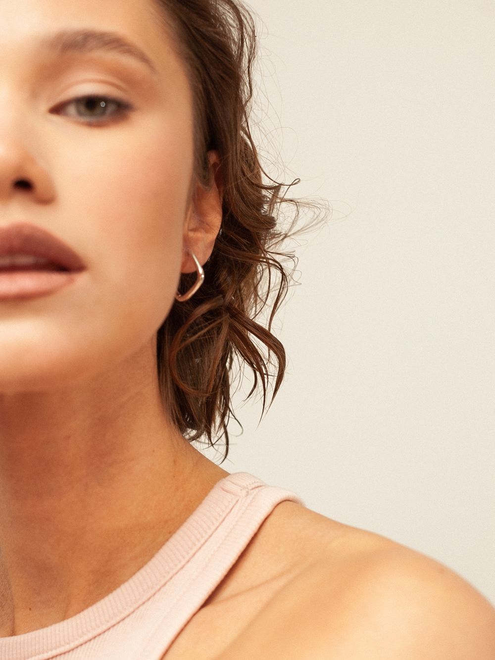 Серьги Закруглённый квадрат