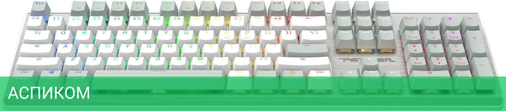 Клавиатура A4Tech Fstyler Neon серый/белый (FS100)