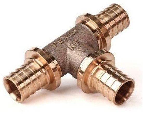 Тройник Рехау RX+ 16-16-16 равнопроходный бронза (арт. 14570313001)