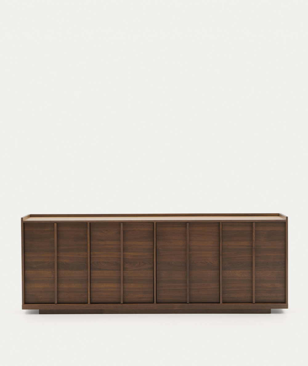 Onix Сервант с ореховым шпоном в темной отделке 200 x 80 см