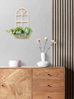 Панно на стену для интерьера "Окно с цветами"