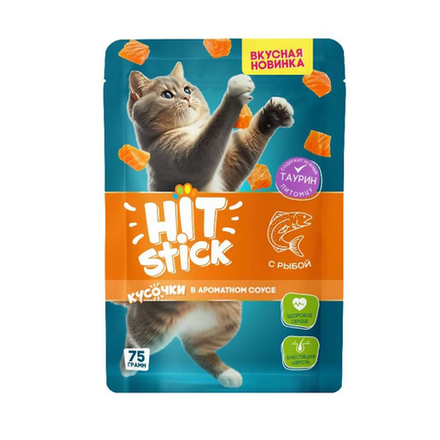 Влажный корм Hit Stick для кошек с рыбой 75 р