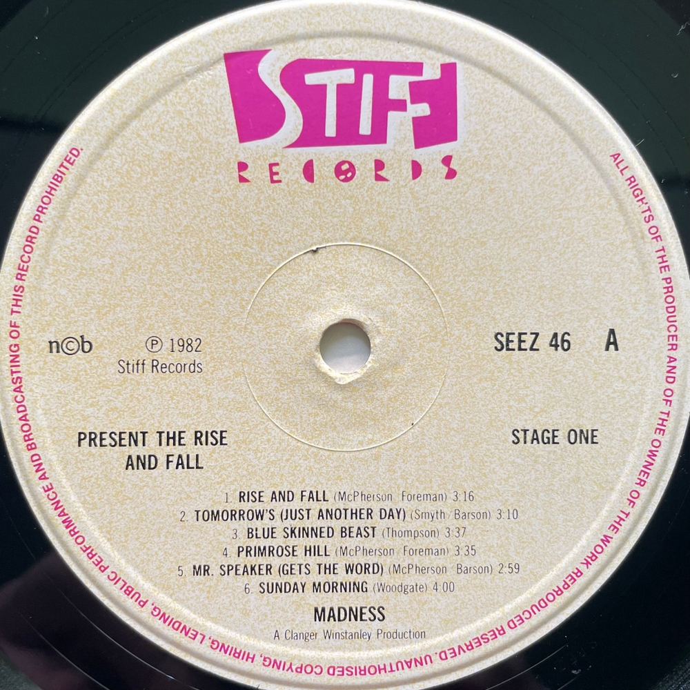 Madness - Presents The Rise & Fall (Скандинавия 1982г.)