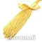 Стеклярус пучком 50 нитей, длина 10 см, Желтый