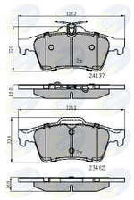 COMLINE - CBP01599-CML - Brake Pad Set, disc brake