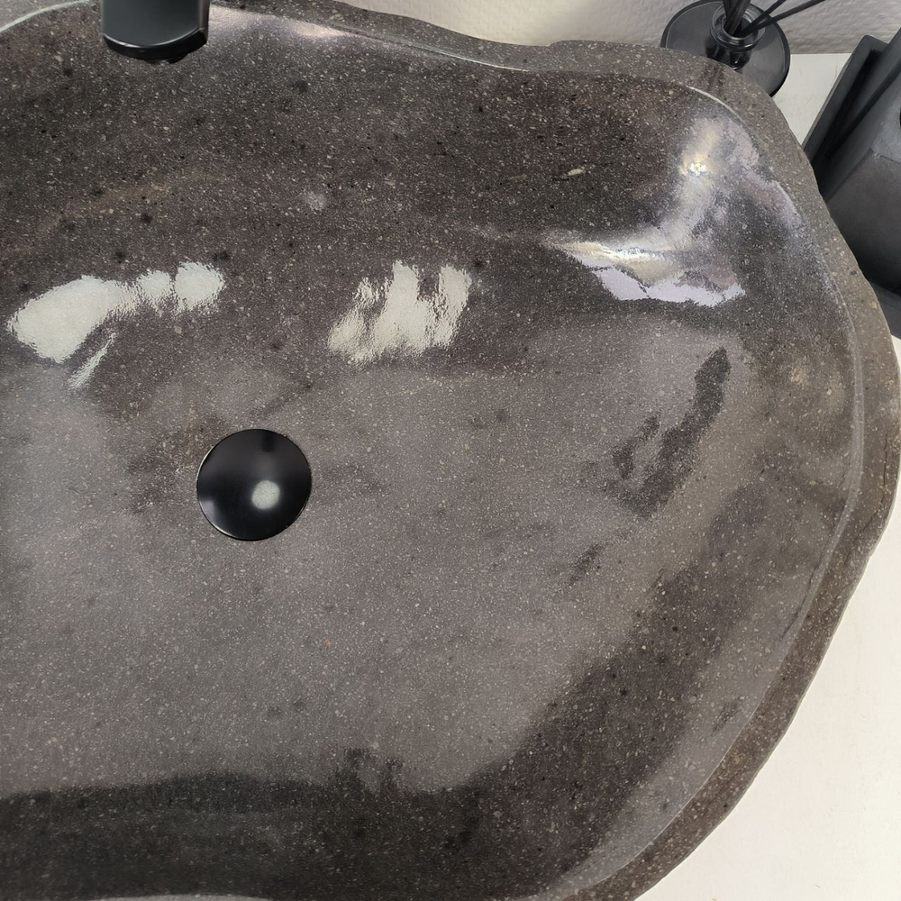 Каменная раковина из речного камня RS-05018 (62*48*15) 0858 из натурального камня