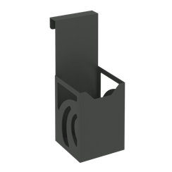 Навесной стакан для ручек и карандашей MAN-01 Металл Антрацит 80*100*200