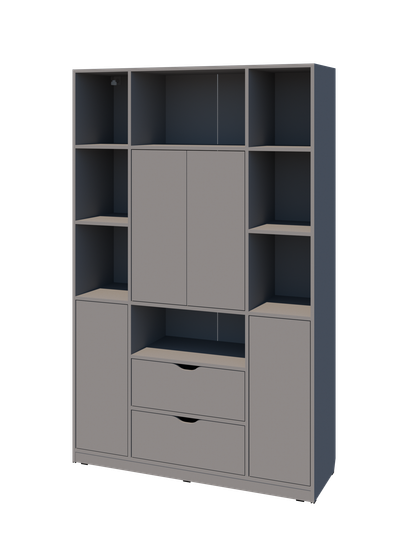 Шкаф ГРАНД-ЛАВОРО-16 /1200*1900*400/ анкор темный / анкор темный