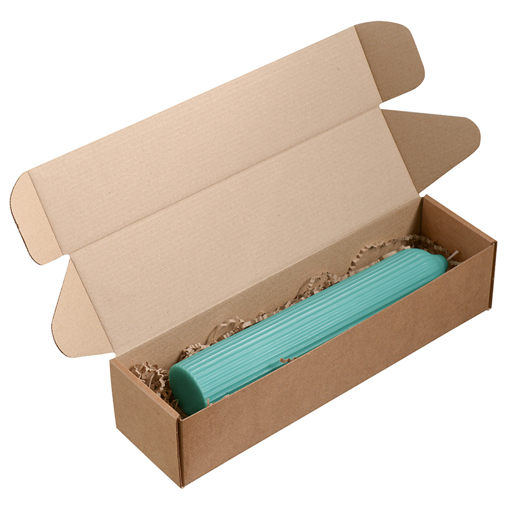 Свеча декоративная бирюзового цвета из коллекции edge, 25,5см