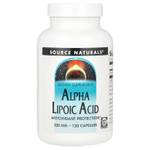 Source Naturals, Альфа-липоевая кислота, 300 мг, 120 капсул