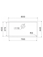 Rivelato Rinox 8044 UN Мойка нерж.сталь 1 чаши 800*440*200 в комплекте (доска, коландер, рол мат), монтаж: универсальный, материал: нержавеющая сталь, цвет: нержавеющая сталь
