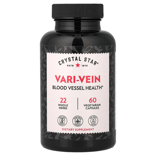 Crystal Star, Vari-Vein, 60 вегетарианских капсул