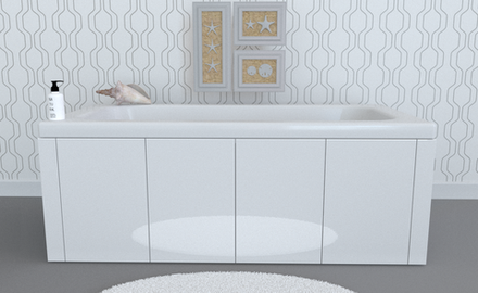 Экран под ванну распашной 120 см. Pauni TR-1