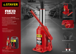 STAYER RED FORCE, 12 т, 230 - 465 мм, бутылочный гидравлический домкрат, Professional (43160-12)