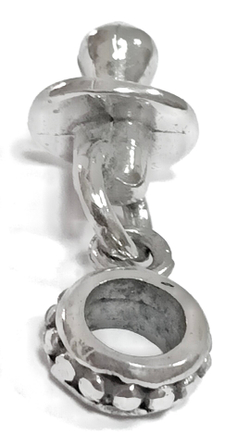 Ювелирная подвеска из серебра для молодых мамочек в виде соски