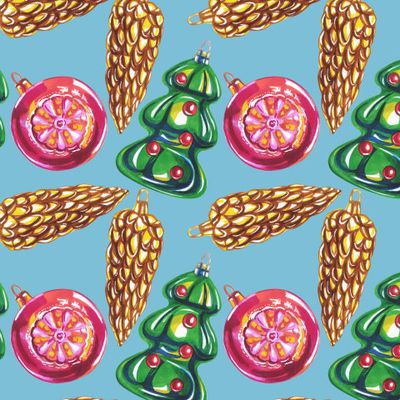 Новогодние ёлочные игрушки