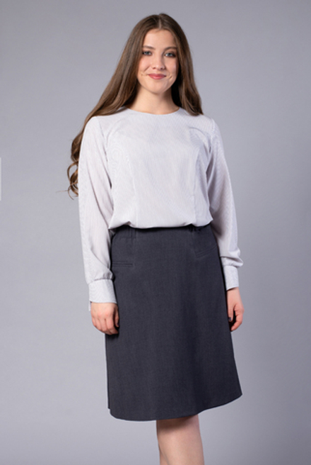 Юбка женская 3816АП, серый #406Сер013816АП