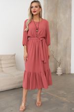 Платье Виолетта (коралл) Р11-1247 Nikol