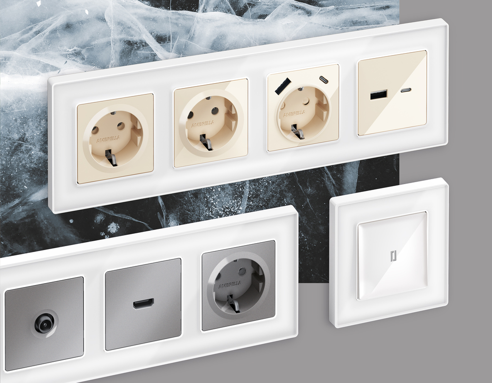 AF580101 Рамка ALFA Arctic (Белый Стекло органическое) 1-ая