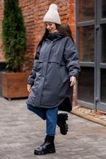 Куртка ko-ko-ko утепленная женская антрацит