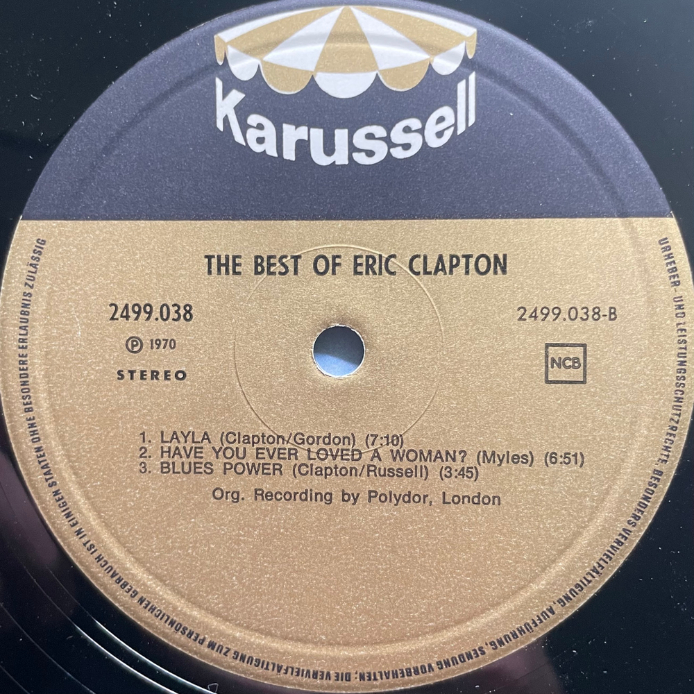 Eric Clapton ‎– The Best Of Eric Clapton (Скандинавия 1978г.)