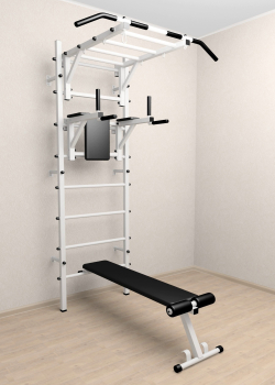 Шведская стенка Sv Sport 524 (Турник рукоход/Брусья/Скамья)
