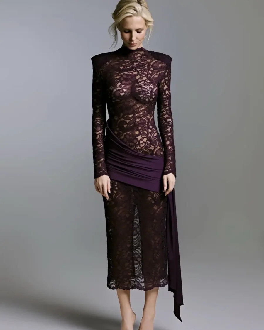 Платье Siren, Фиолетовое