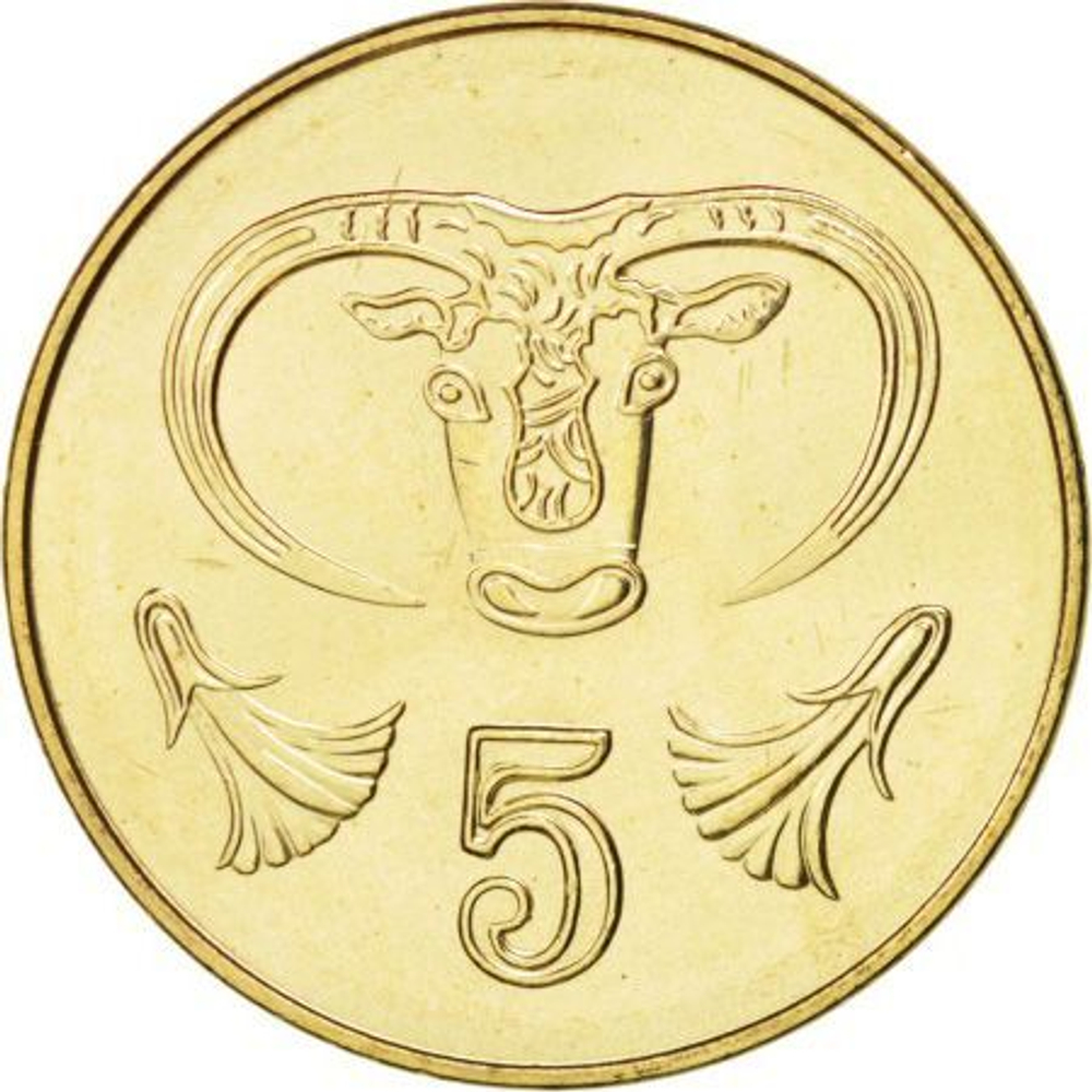Cyprus, 5 Cents (Type 2 Coat of Arms), 2001, BU