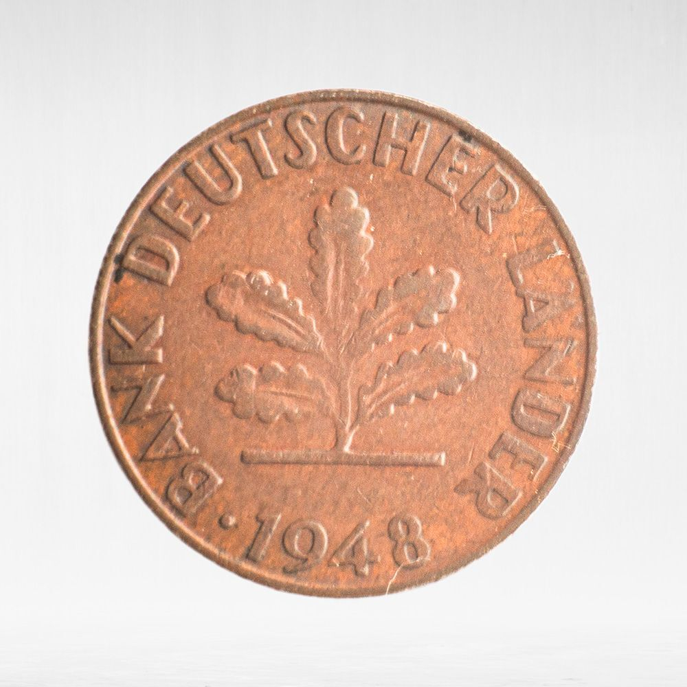 Germany, 1 Pfennig - Bank of German States, 1948, (Munich Mint - "D"), VF