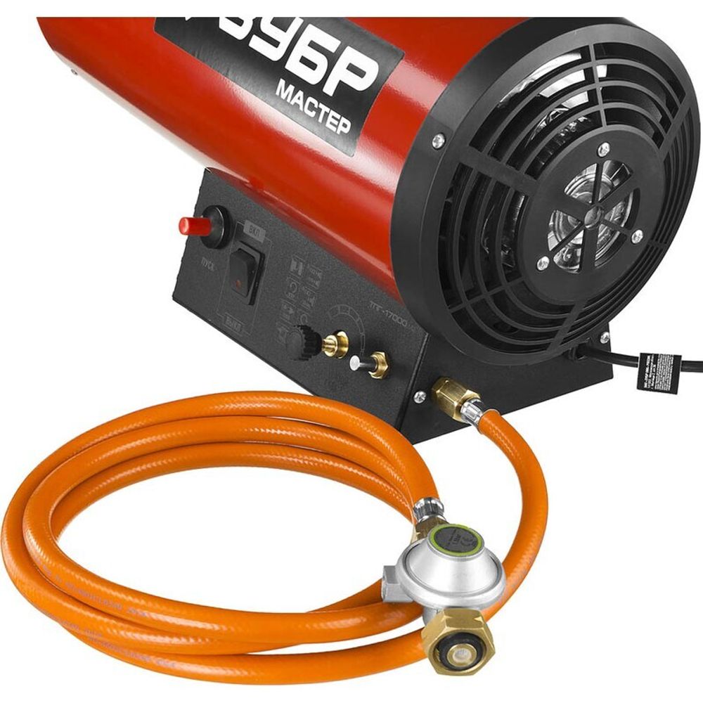 Газовая тепловая пушка Зубр ТПГ-17000_М2 - прямого нагрева / 17 кВт