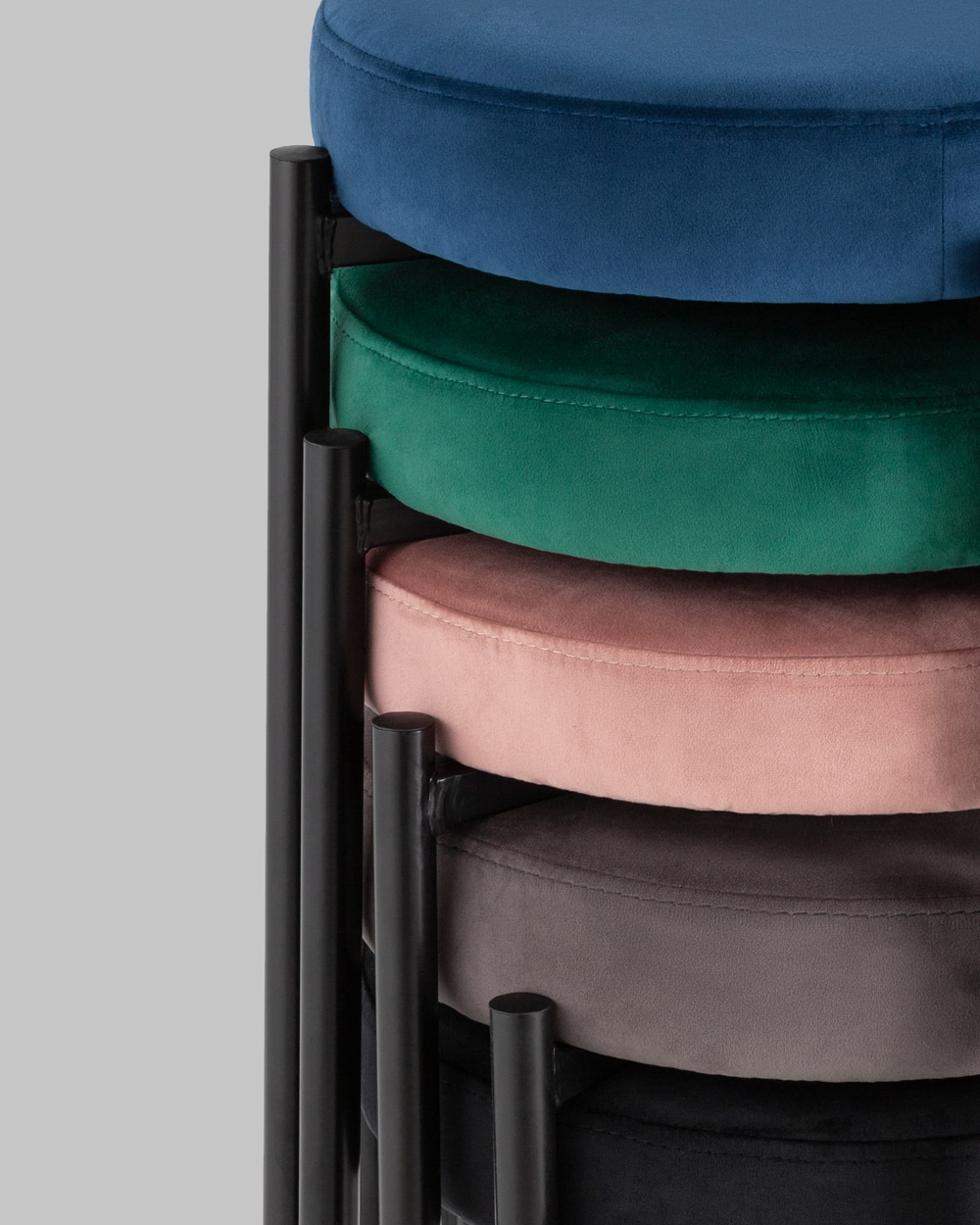 Табурет Рио велюр зеленый