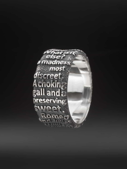 Ромео и Джульетта — кольцо из серебра