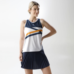 Женская теннисная майка HEAD Performance Tank Top Women - White, Dark Blue