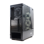 Корпус BaseTech eXtreme GFX-04, Без БП, ATX, чёрный, 4xRGB FAN, 2xUSB2, 1xUSB3, бок: закалённое стекло (BT-GFX-04-TG-4F-RGB)
