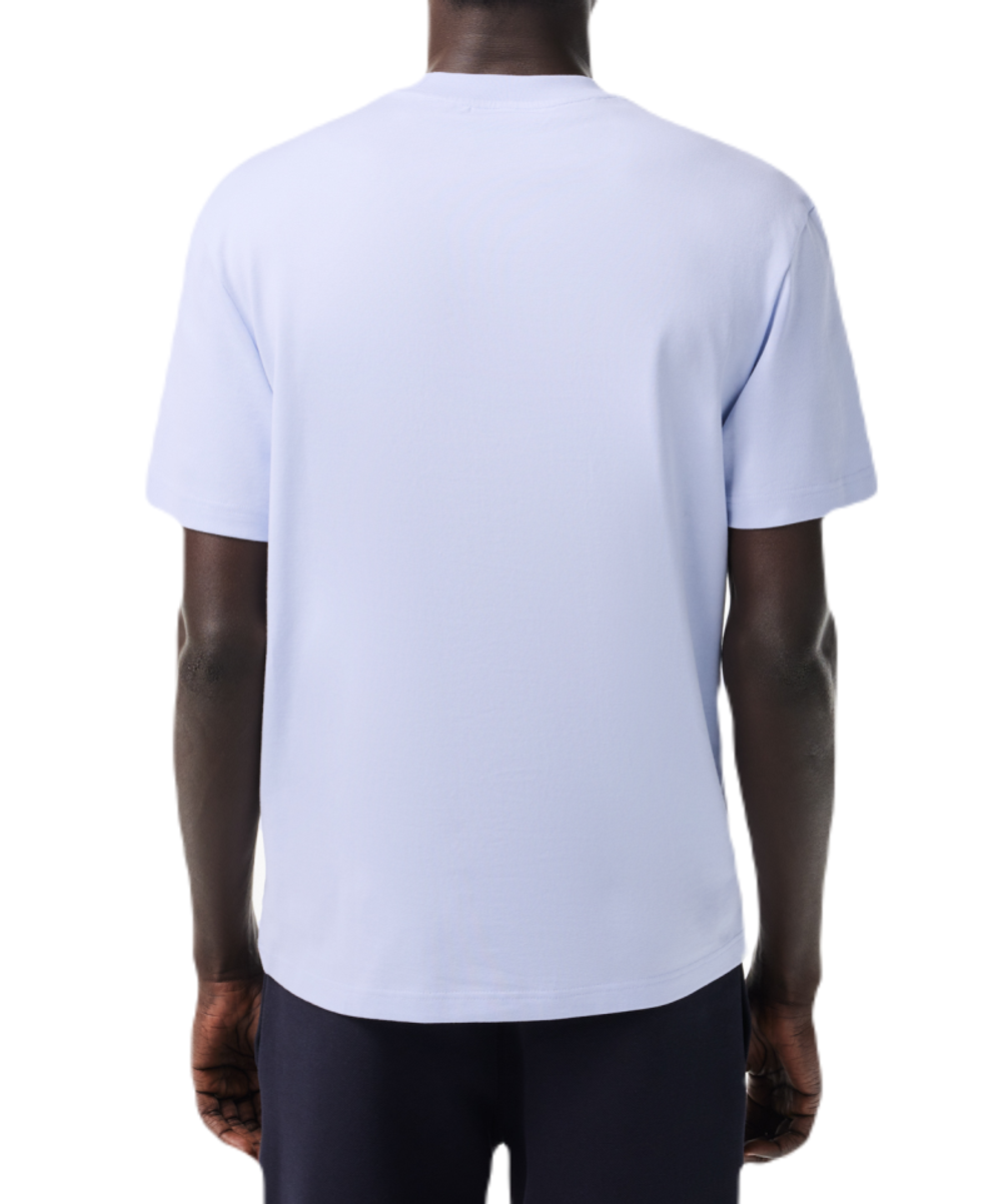 Мужская теннисная футболка Lacoste Heavy Cotton Tennis Ball Print T-Shirt - Бирюзовый