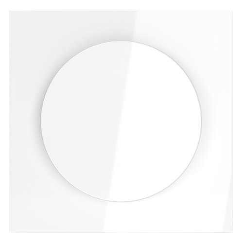 Накладка для светорегулятора поворотно-нажимного, S70 (белый глянцевый)