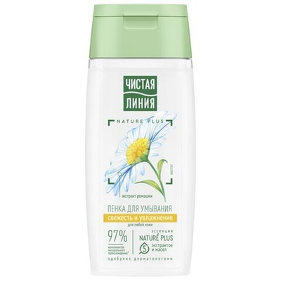 Чистая Линия,Нежная пенка д/умыв,Ромашка(100мл)
