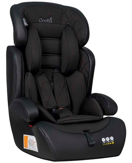 Автокресло детское YB702A (Чёрный/экокожа Black/Black PU)